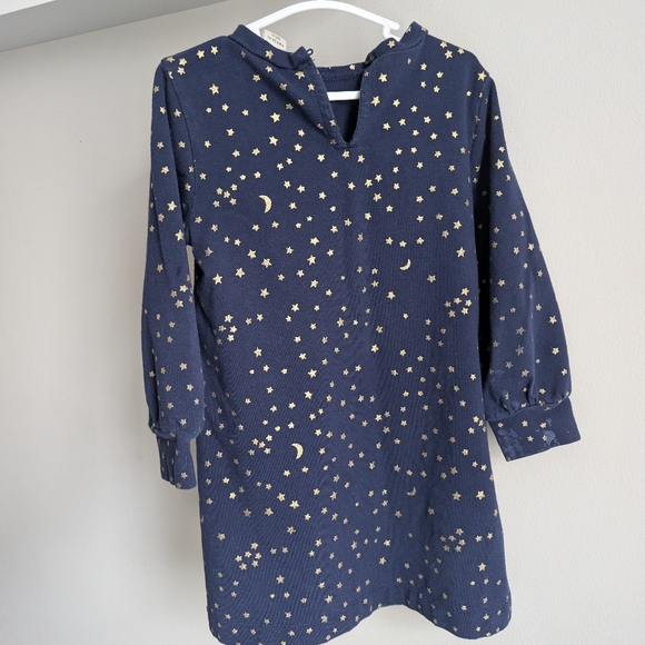 Crewcuts blue Dress With Gold Stars & Moon - Picture 2 of 3